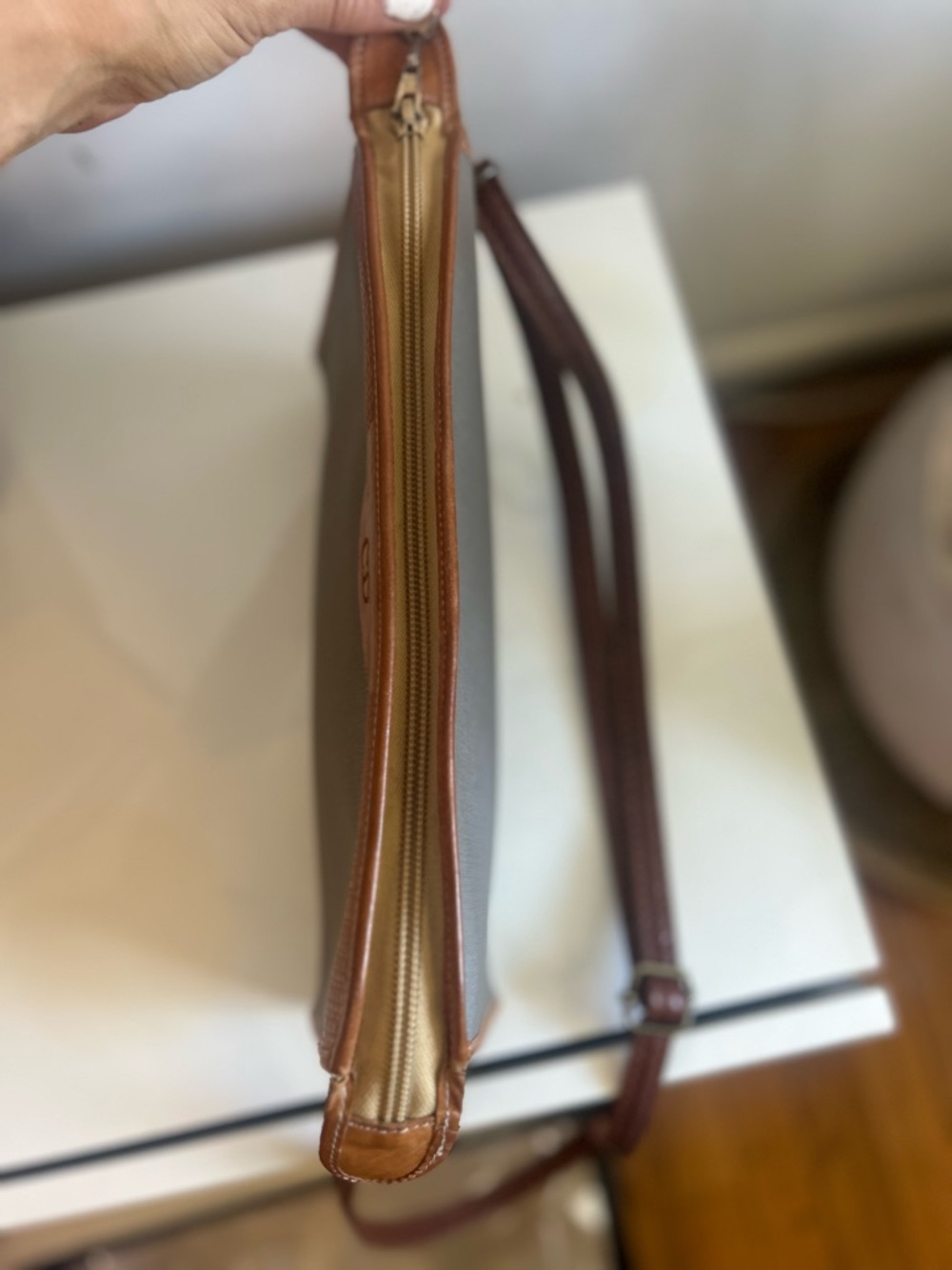 Christian Dior Vintage canvas and leather crossbody bag - Picture 7 of 15